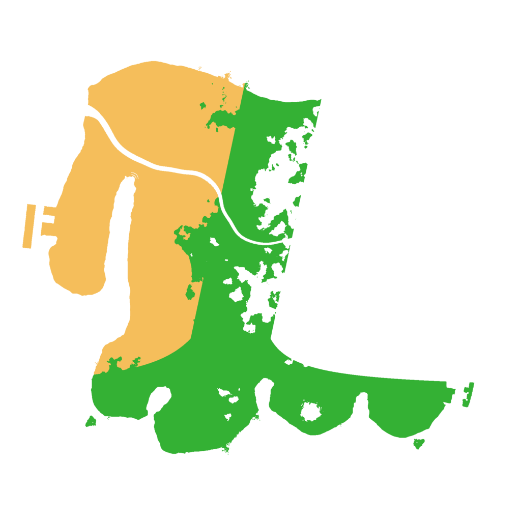 Biome Rust Map: Procedural Map, Size: 2400, Seed: 2106226599