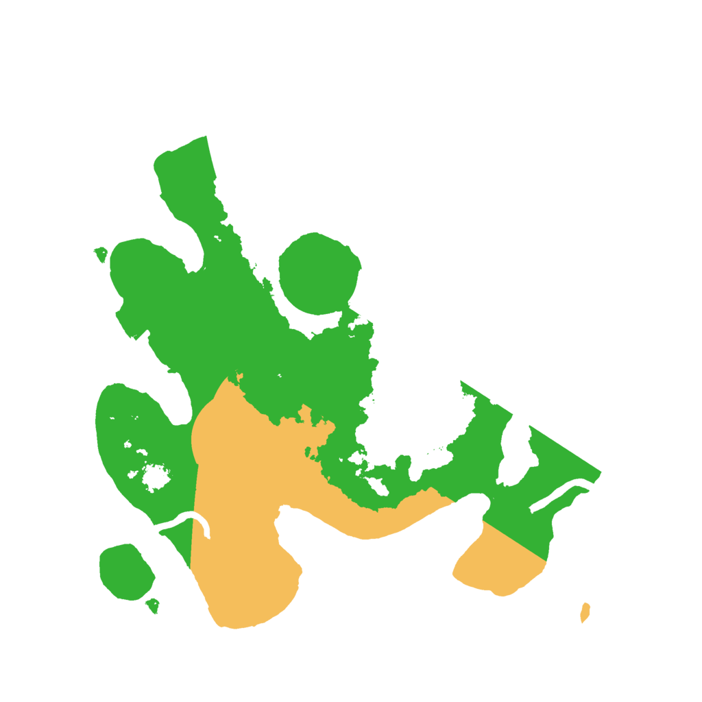 Biome Rust Map: Procedural Map, Size: 2400, Seed: 1151616696