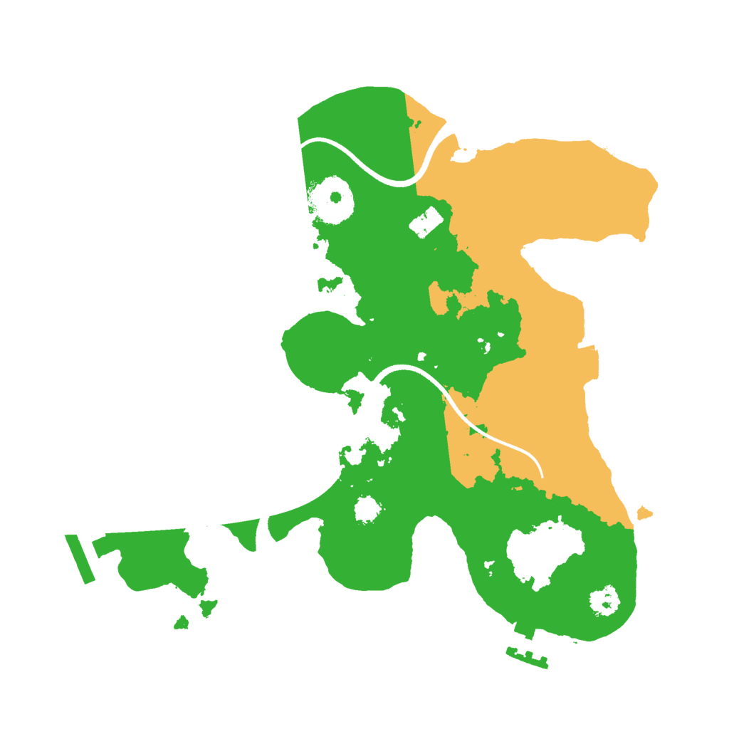 Biome Rust Map: Procedural Map, Size: 2500, Seed: 1682989418