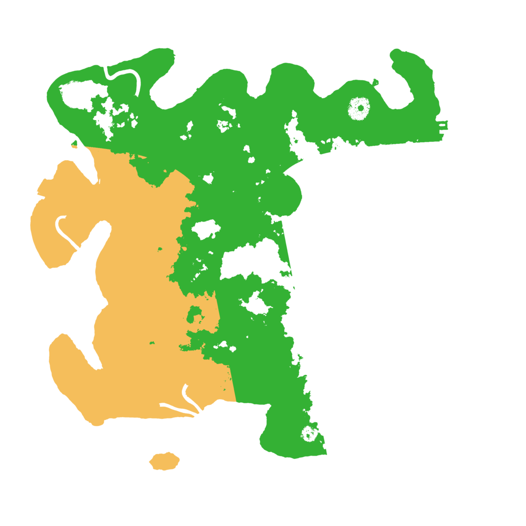 Biome Rust Map: Procedural Map, Size: 3500, Seed: 45479010