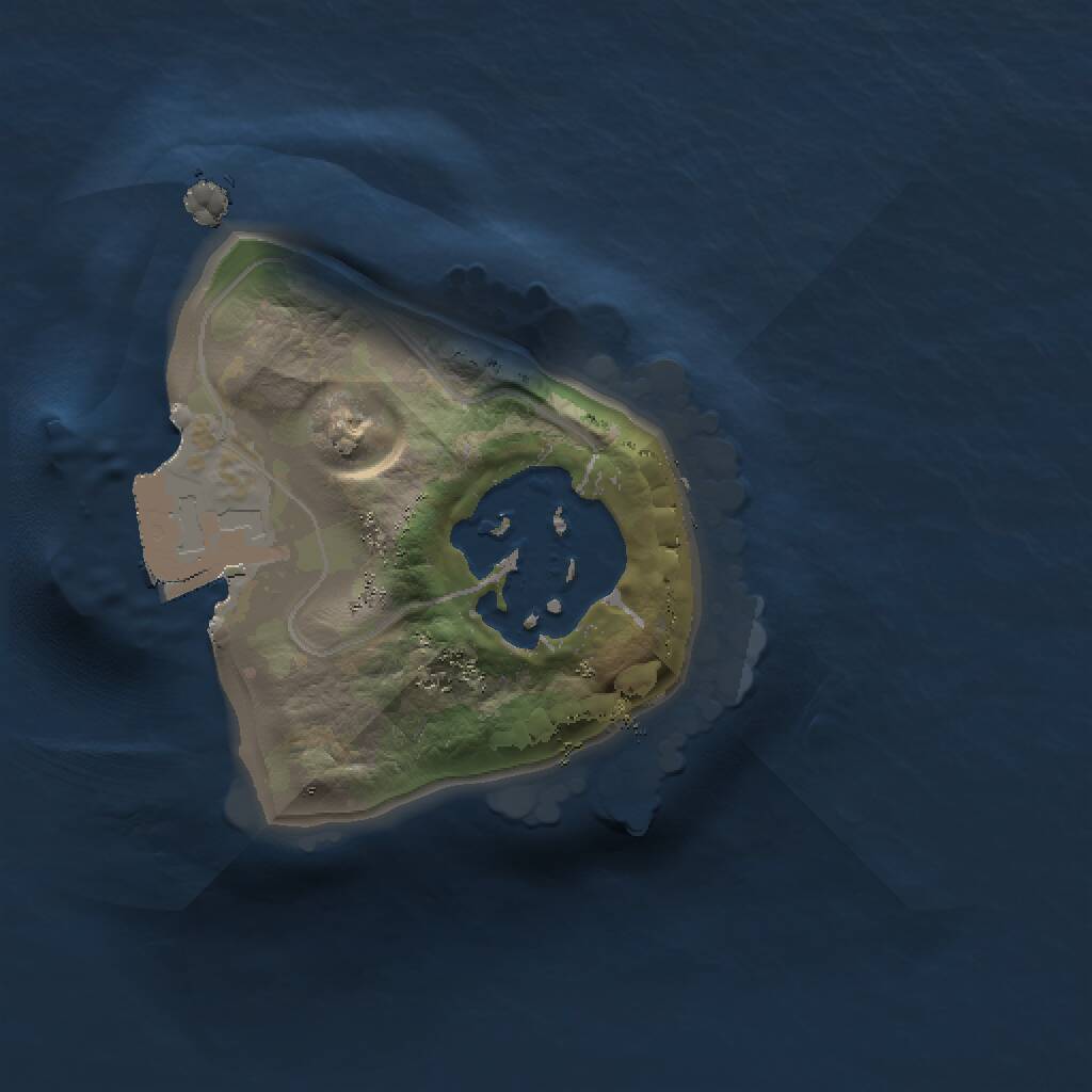 Rust Map: Procedural Map, Size: 1000, Seed: 130067381, 2 Monuments