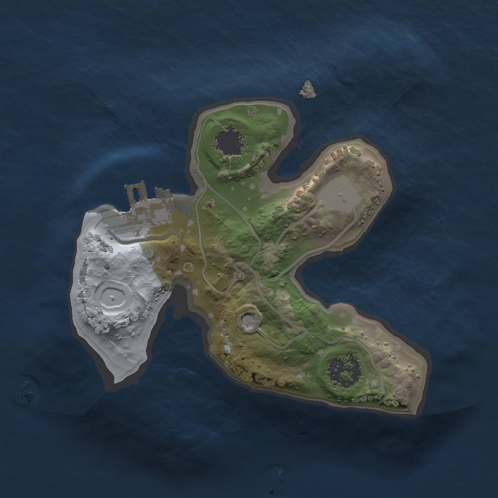 Rust Map: Procedural Map, Size: 1500, Seed: 1286462289, 4 Monuments