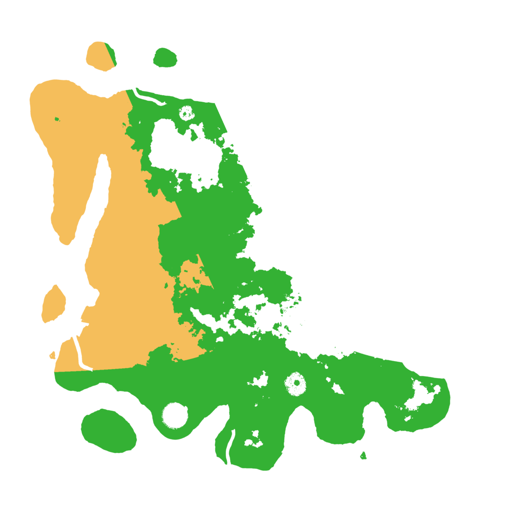 Biome Rust Map: Procedural Map, Size: 3500, Seed: 616123