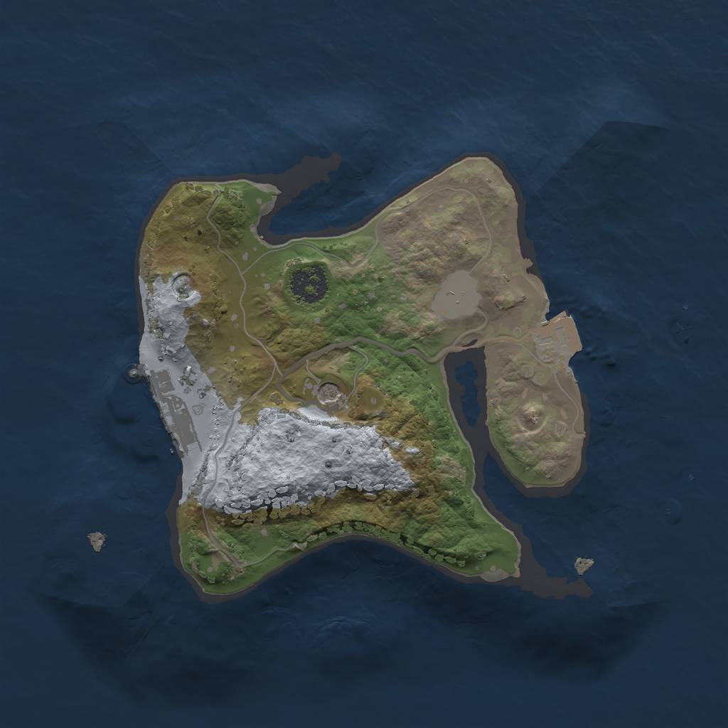 Rust Map: Procedural Map, Size: 2000, Seed: 1169652069, 5 Monuments