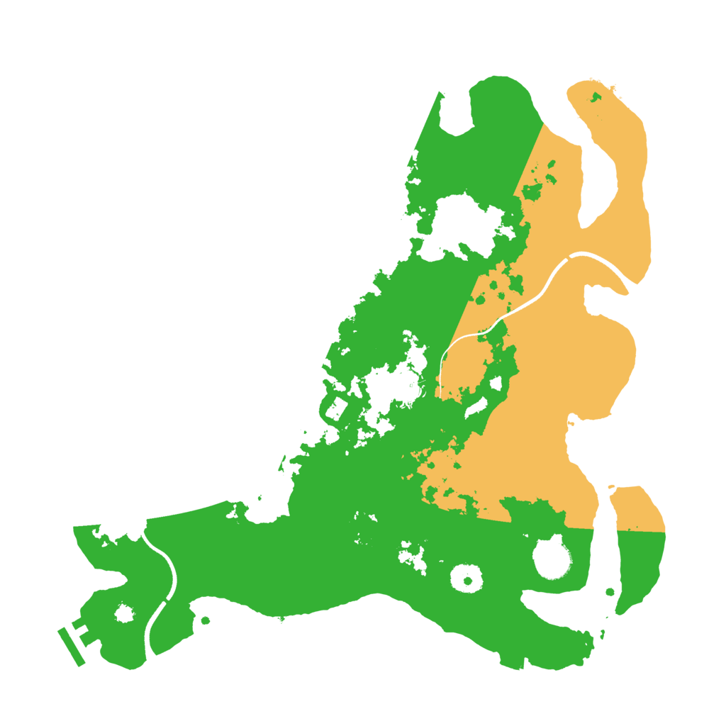 Biome Rust Map: Procedural Map, Size: 3500, Seed: 1282383751