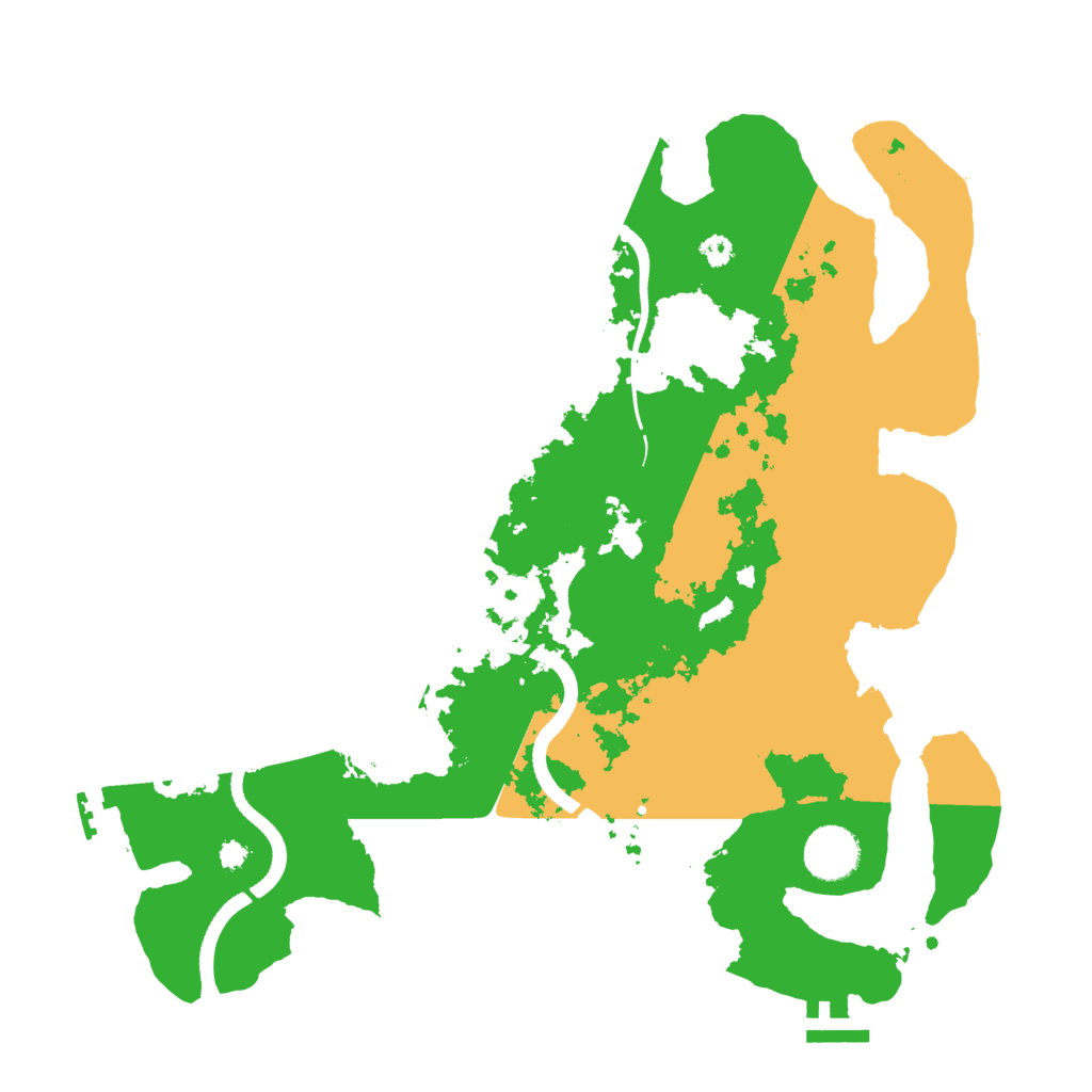 Biome Rust Map: Procedural Map, Size: 3500, Seed: 1282383751