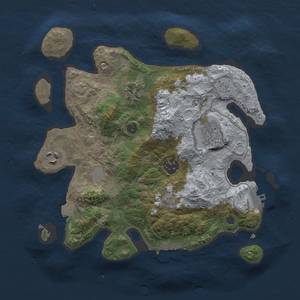 Thumbnail Rust Map: Procedural Map, Size: 3000, Seed: 1950095712, 12 Monuments