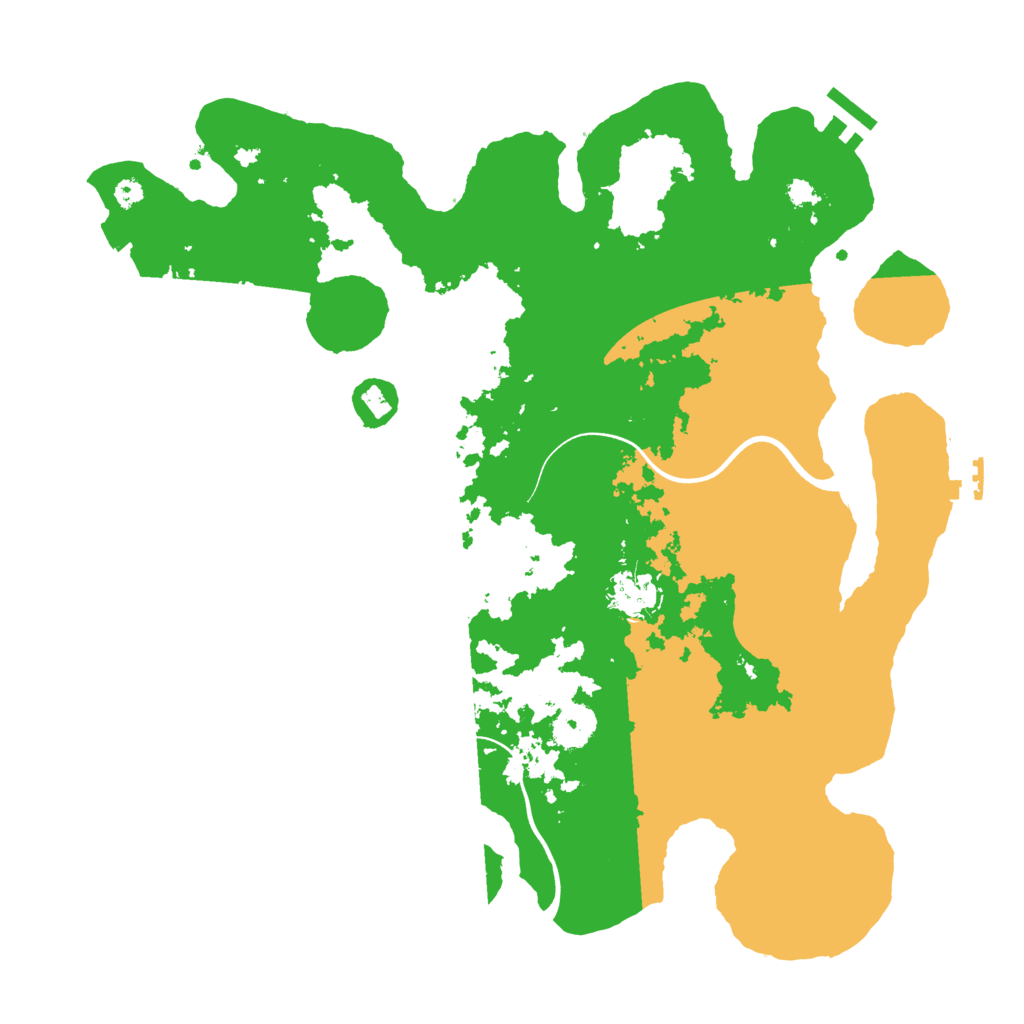 Biome Rust Map: Procedural Map, Size: 3650, Seed: 100