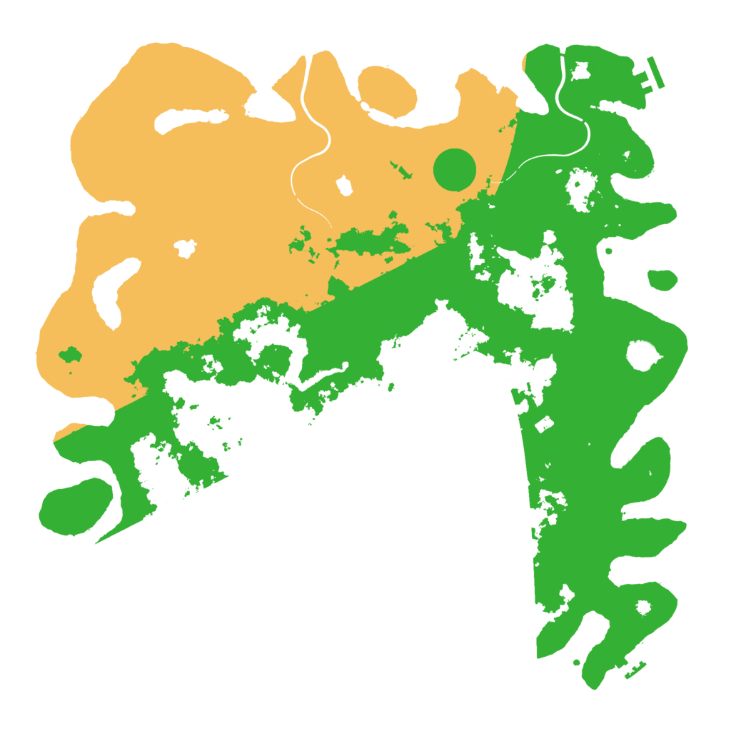 Biome Rust Map: Procedural Map, Size: 4500, Seed: 734298716