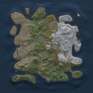 Thumbnail Rust Map: Procedural Map, Size: 3100, Seed: 984415537, 13 Monuments