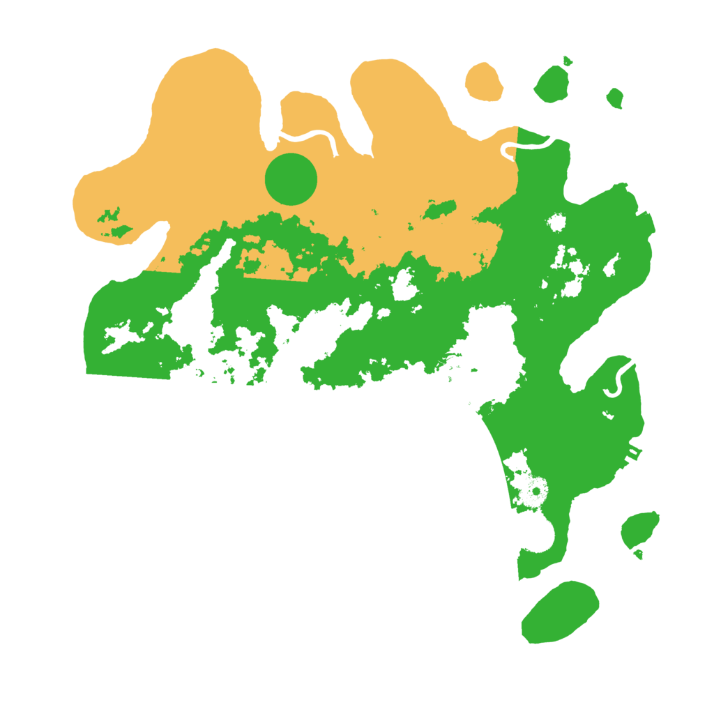 Biome Rust Map: Procedural Map, Size: 3600, Seed: 229