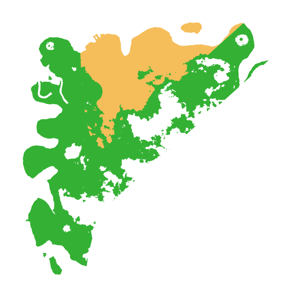 Biome Rust Map: Procedural Map, Size: 3700, Seed: 54337675