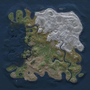 Thumbnail Rust Map: Procedural Map, Size: 4250, Seed: 443889163, 17 Monuments