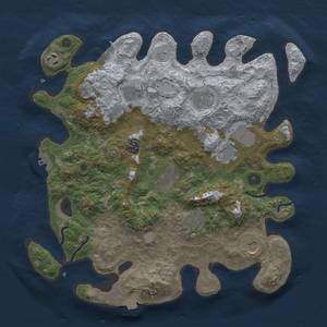 Thumbnail Rust Map: Procedural Map, Size: 3750, Seed: 16052024, 17 Monuments