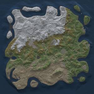 Thumbnail Rust Map: Procedural Map, Size: 4500, Seed: 456003383, 19 Monuments