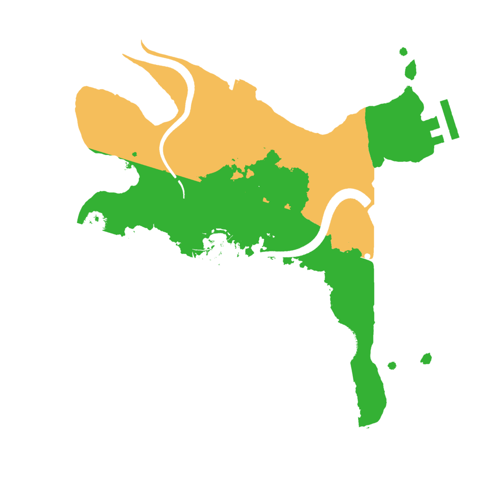 Biome Rust Map: Procedural Map, Size: 2500, Seed: 944