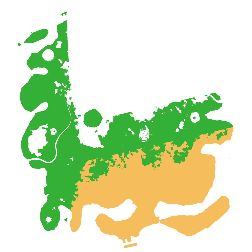 Biome Rust Map: Procedural Map, Size: 3800, Seed: 409215597