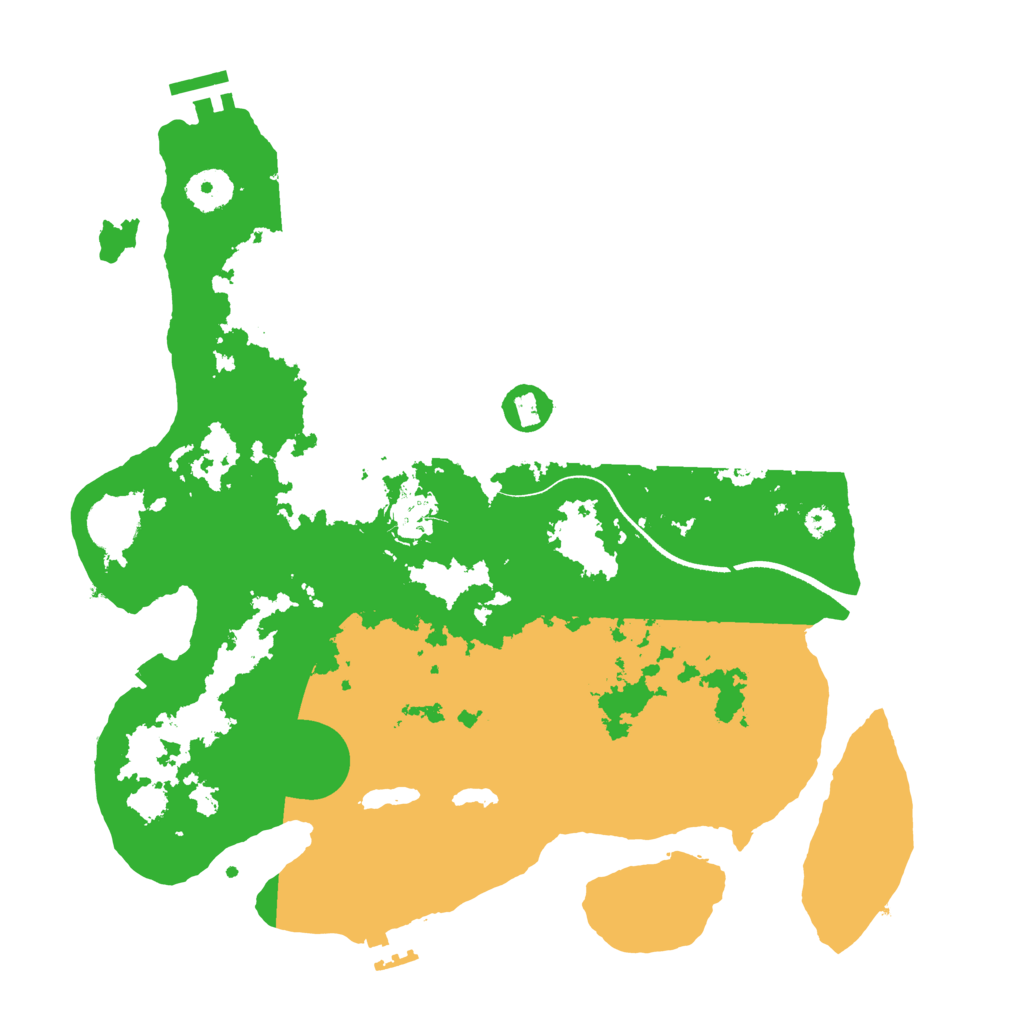Biome Rust Map: Procedural Map, Size: 3500, Seed: 1339614590