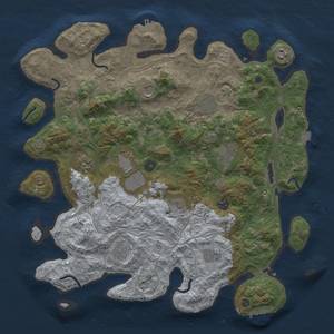 Thumbnail Rust Map: Procedural Map, Size: 4250, Seed: 967461646, 19 Monuments