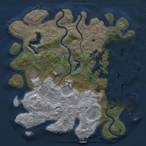 Thumbnail Rust Map: Procedural Map, Size: 4250, Seed: 967461646, 16 Monuments