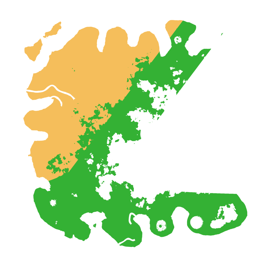 Biome Rust Map: Procedural Map, Size: 3700, Seed: 252299882