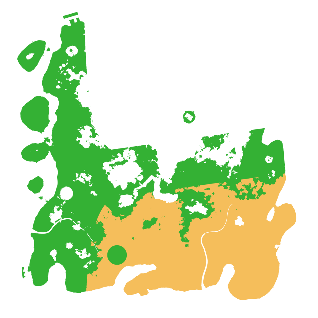 Biome Rust Map: Procedural Map, Size: 4300, Seed: 58308173