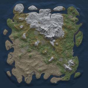 Thumbnail Rust Map: Procedural Map, Size: 5000, Seed: 841472204, 19 Monuments