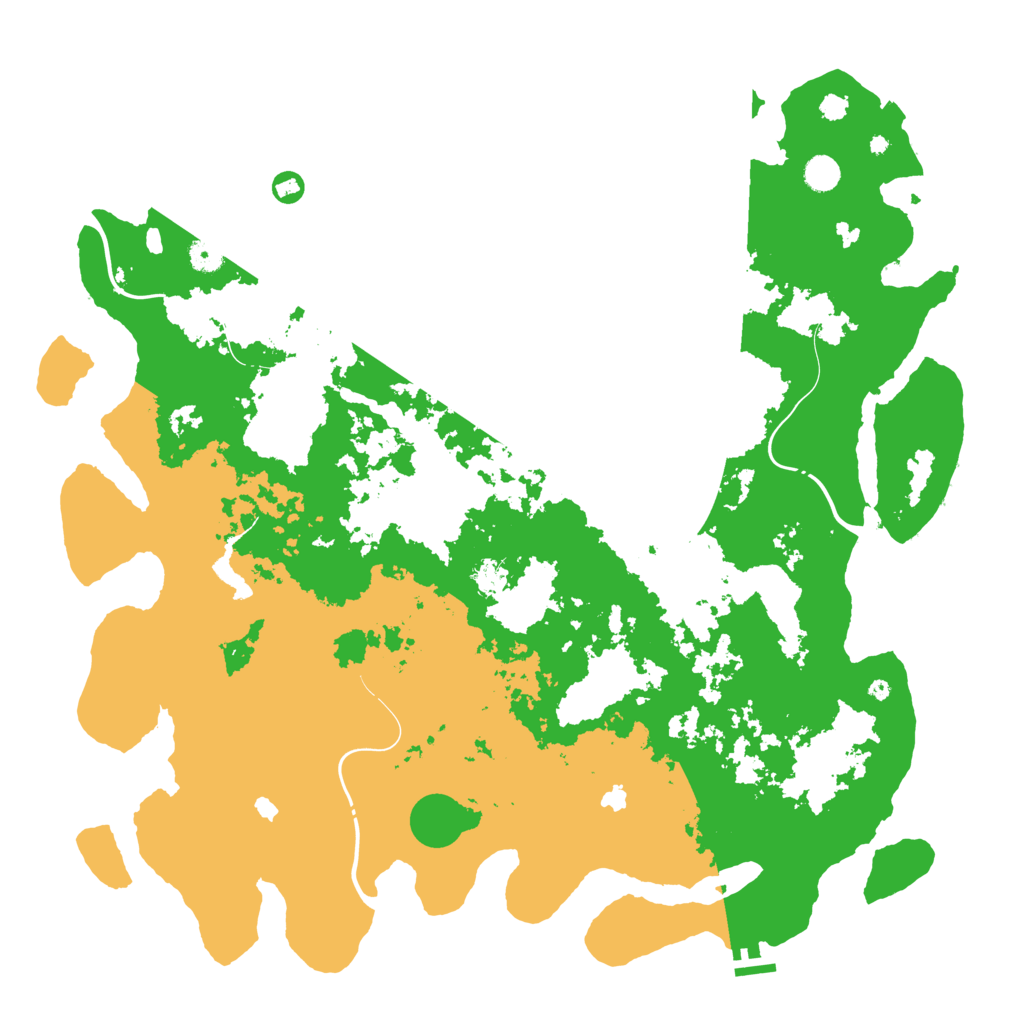 Biome Rust Map: Procedural Map, Size: 5000, Seed: 841472204
