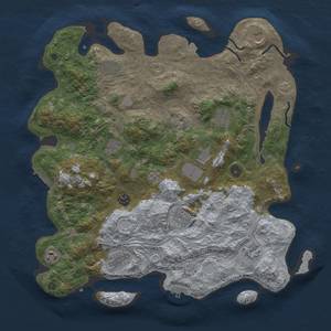 Thumbnail Rust Map: Procedural Map, Size: 4250, Seed: 1422197850, 19 Monuments