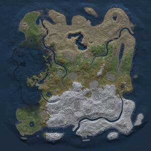 Thumbnail Rust Map: Procedural Map, Size: 4250, Seed: 1422197850, 16 Monuments