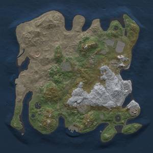 Thumbnail Rust Map: Procedural Map, Size: 3500, Seed: 436986550, 15 Monuments