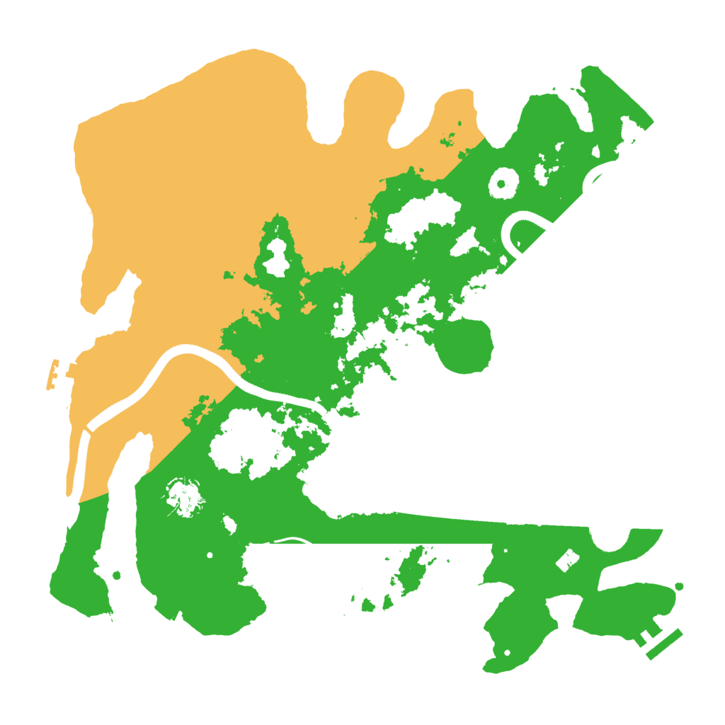 Biome Rust Map: Procedural Map, Size: 3500, Seed: 436986550