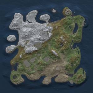 Thumbnail Rust Map: Procedural Map, Size: 3500, Seed: 915428984, 15 Monuments