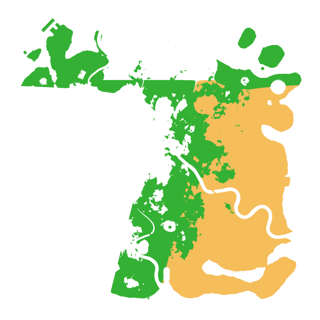 Biome Rust Map: Procedural Map, Size: 3950, Seed: 103087872