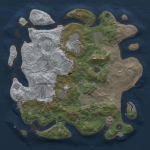 Thumbnail Rust Map: Procedural Map, Size: 3850, Seed: 147121102, 18 Monuments