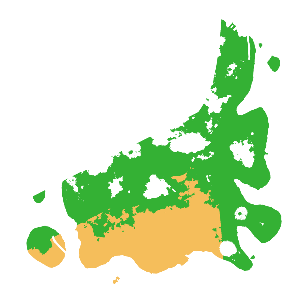 Biome Rust Map: Procedural Map, Size: 3500, Seed: 1423566260