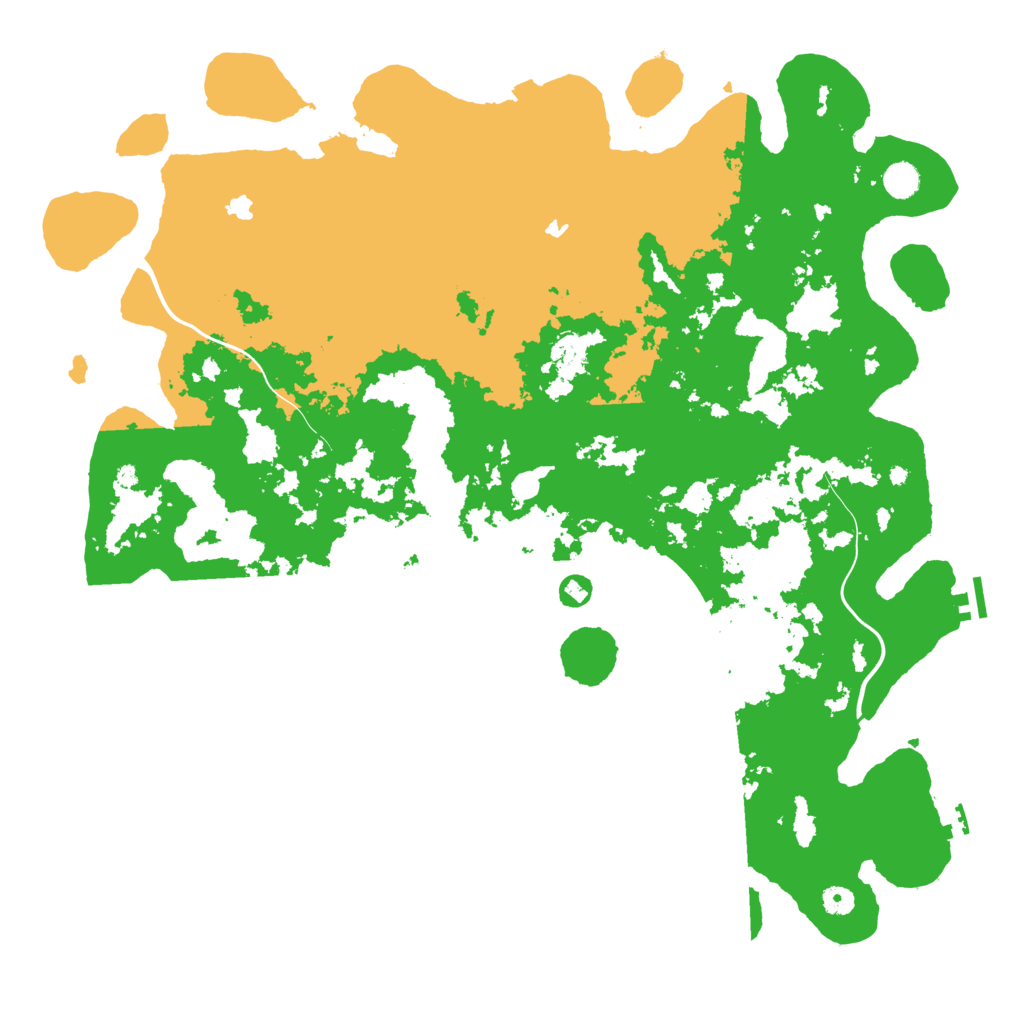 Biome Rust Map: Procedural Map, Size: 5000, Seed: 10203040