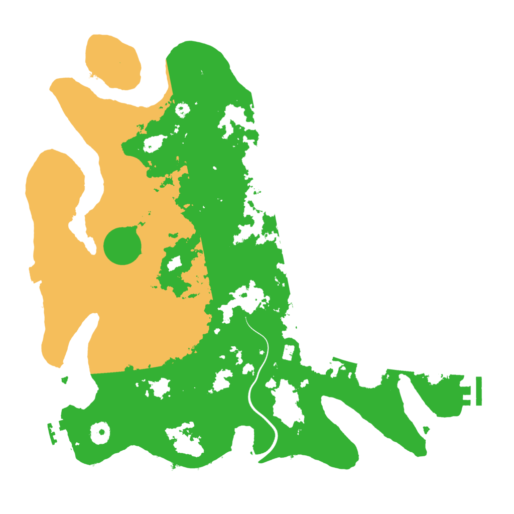 Biome Rust Map: Procedural Map, Size: 3600, Seed: 187