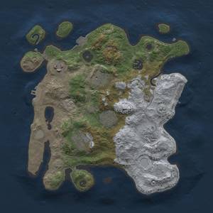 Thumbnail Rust Map: Procedural Map, Size: 3000, Seed: 1797003268, 15 Monuments