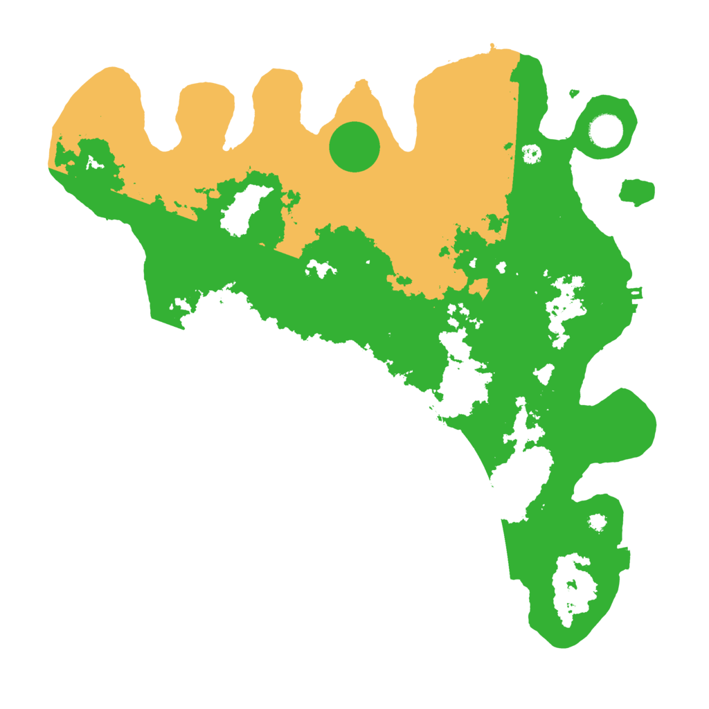 Biome Rust Map: Procedural Map, Size: 3700, Seed: 1227040