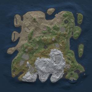 Thumbnail Rust Map: Procedural Map, Size: 3500, Seed: 59282736, 16 Monuments