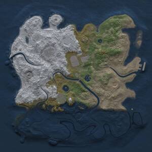 Thumbnail Rust Map: Procedural Map, Size: 3650, Seed: 67899103, 12 Monuments