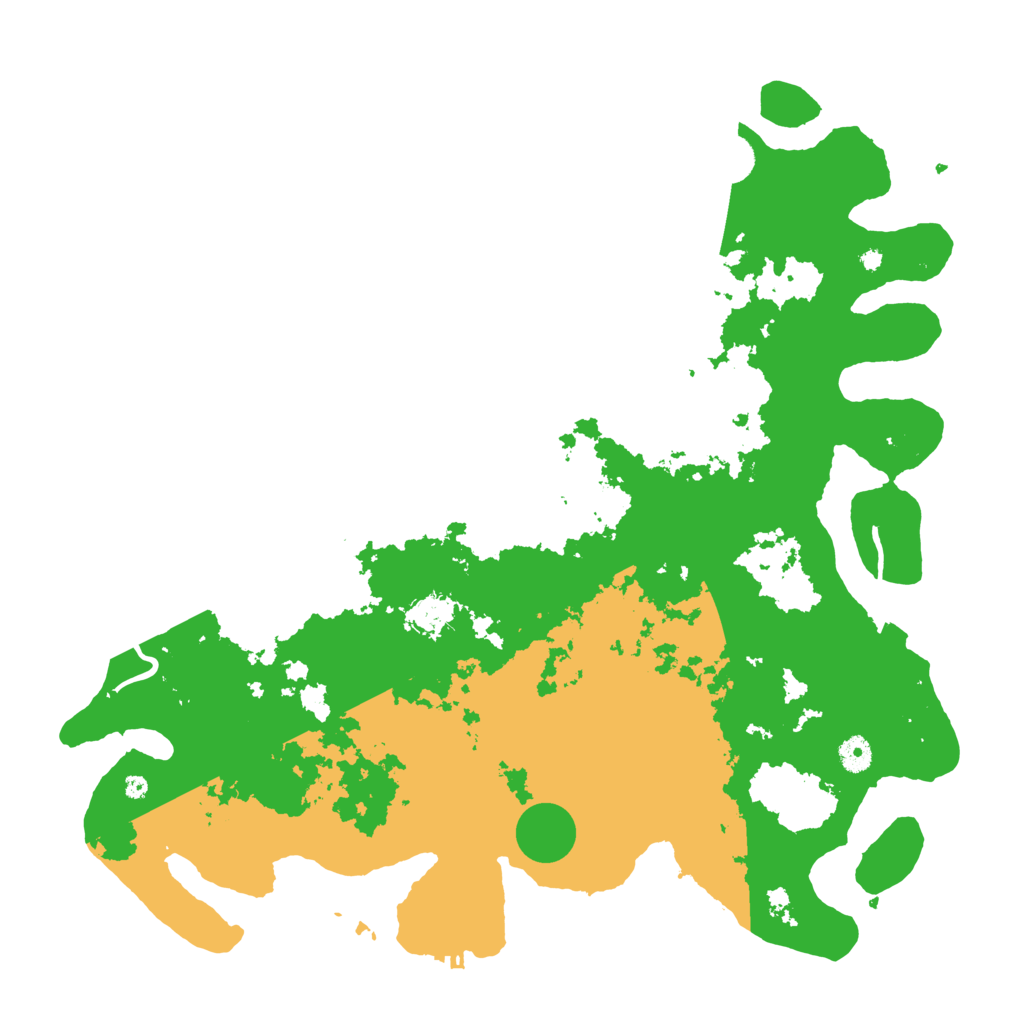 Biome Rust Map: Procedural Map, Size: 4500, Seed: 845532