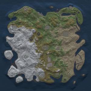 Thumbnail Rust Map: Procedural Map, Size: 4250, Seed: 2103136805, 19 Monuments