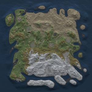 Thumbnail Rust Map: Procedural Map, Size: 4250, Seed: 474127752, 18 Monuments