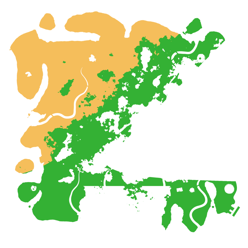 Biome Rust Map: Procedural Map, Size: 4500, Seed: 196639377