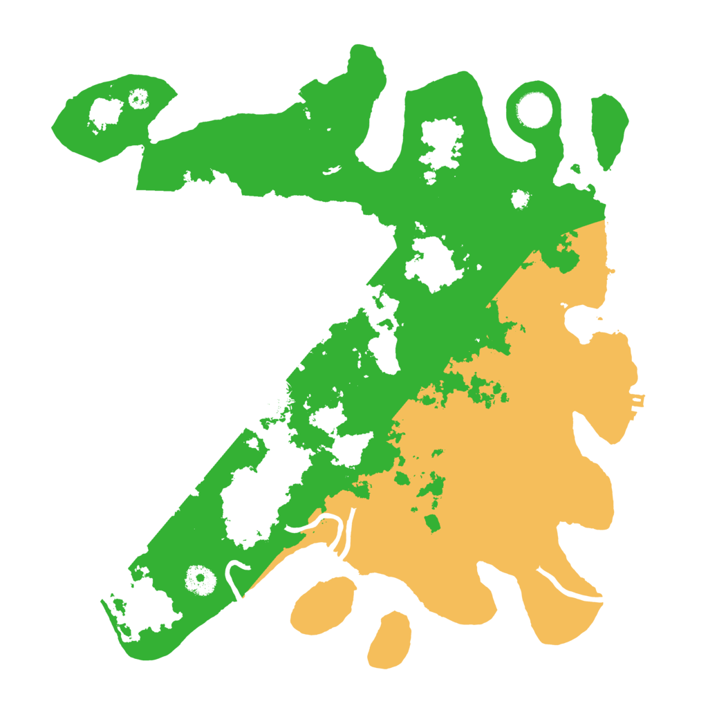Biome Rust Map: Procedural Map, Size: 3500, Seed: 752896287