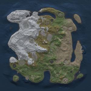 Thumbnail Rust Map: Procedural Map, Size: 3500, Seed: 509208772, 17 Monuments