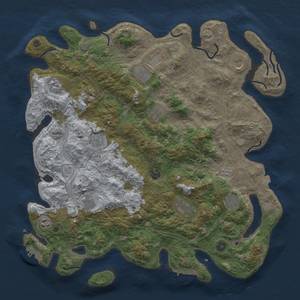 Thumbnail Rust Map: Procedural Map, Size: 4500, Seed: 277050313, 19 Monuments