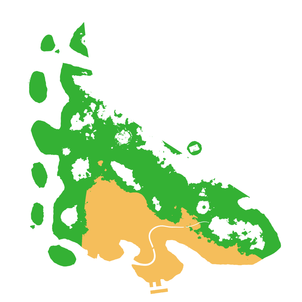 Biome Rust Map: Procedural Map, Size: 3500, Seed: 998099